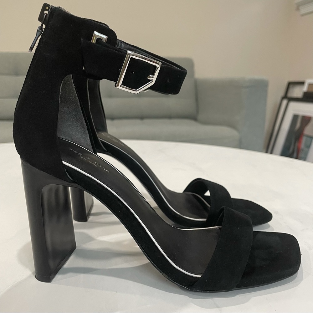Rag & Bone black suede heel sandals size 36/6